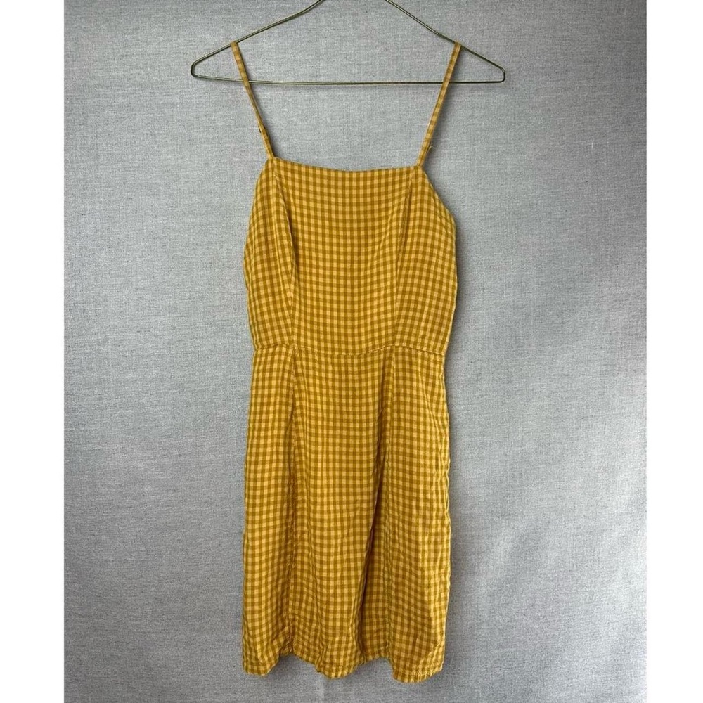 Golden plaid summer dress by Aeropostale